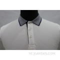 95 % Cotton 5 % Spandex Solid PK with Jacquard Collar Shirt